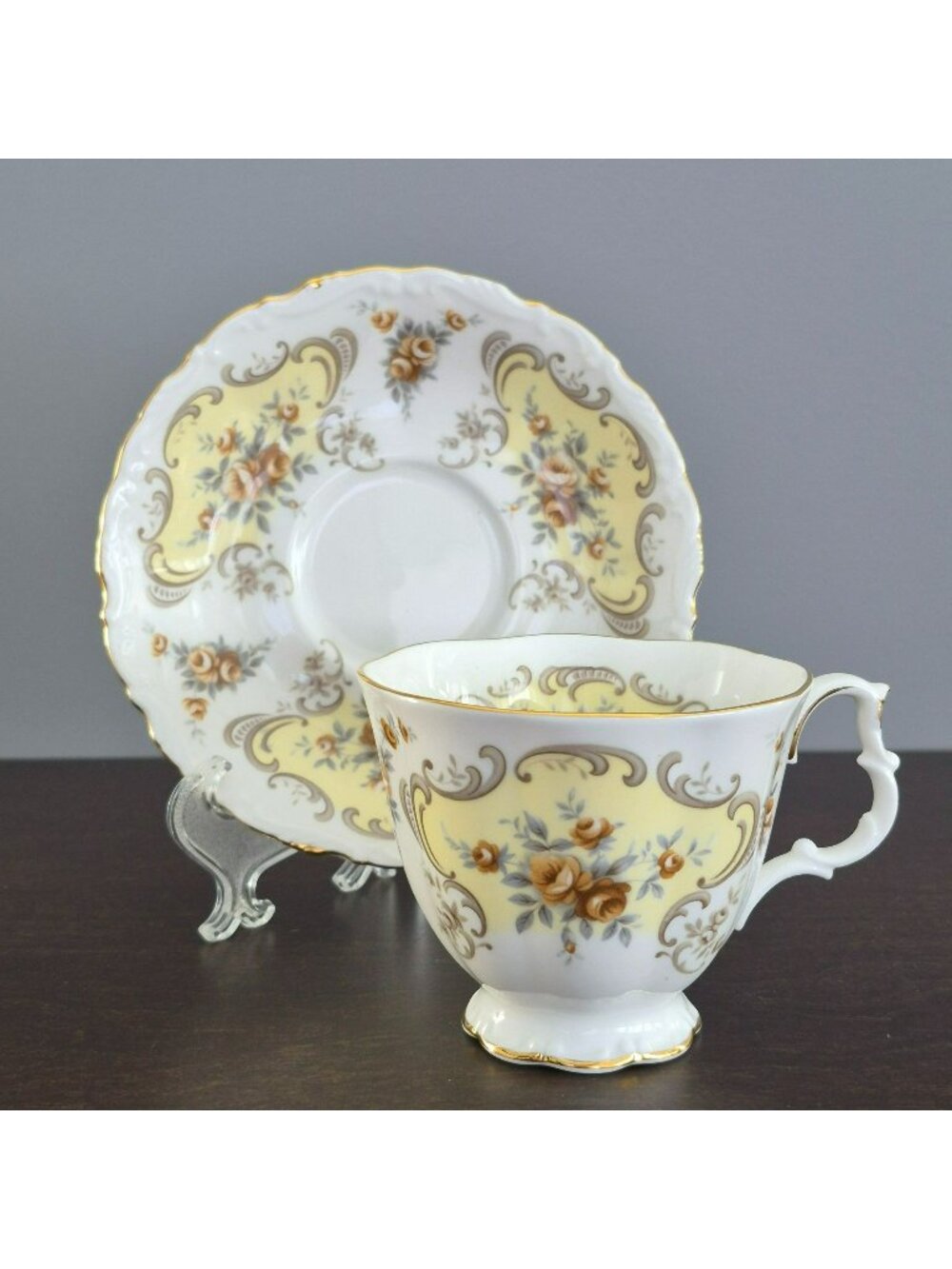Vintage Royal Albert September Song Teacup & Saucer, Cottagecore Floral